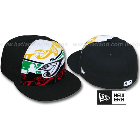   해외토론토 블루 제이스 RASTA LAYERED Black Fitted Hat by New Era PROD790005775무료배송 