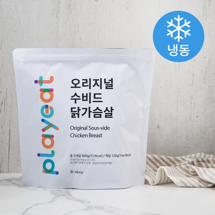   플레잇 오리지널 수비드 닭가슴살 냉동 600g 1개 