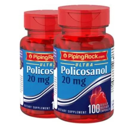   Piping Rock 미국직배송 피핑락 폴리코사놀 20mg 옥타코사놀 헥사코사놀 100캡슐 정품 2병 