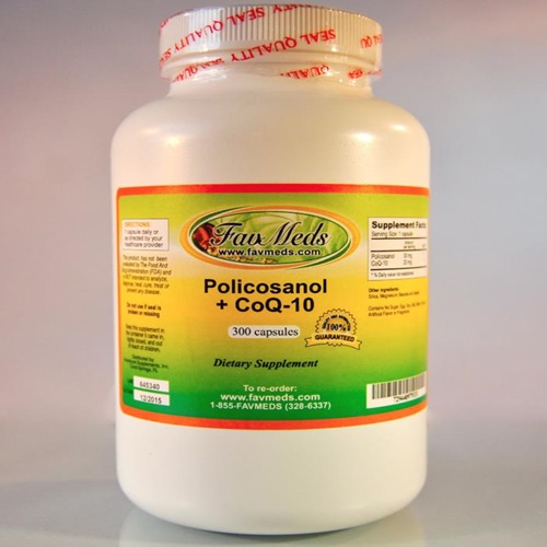   favmeds 미국직배송 폴리코사놀 30mg 사탕수수추출물 코큐텐20mg 300캡슐 정품 2병 