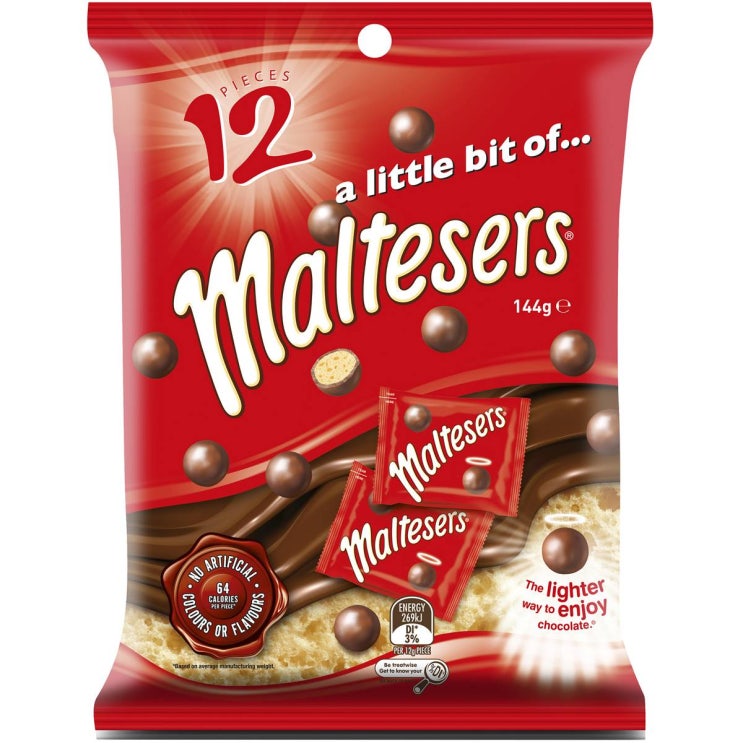   maltesers 몰티저스 12봉지 쉐어팩 엄마는외계인 초코볼 1개 