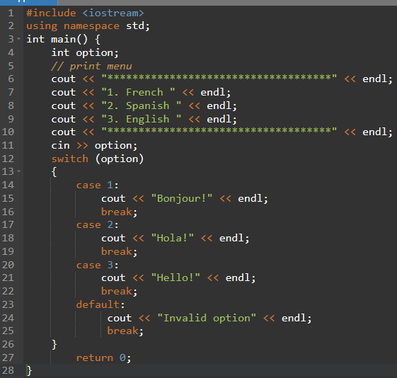 Lab 4. C++ If, Switch 문 예제 Lab 4. C++ If, Switch 문 예제
