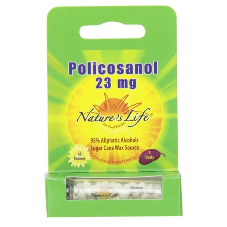  Natures Life 네이쳐 라이프 폴리코사놀 23 mg 60 타블렛 Policosanol 1팩 