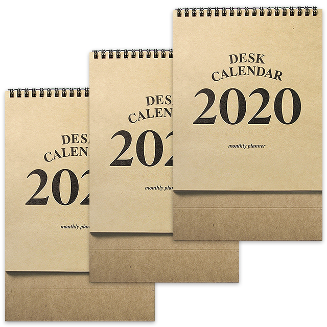   크라프트 2020 탁상달력 3p 