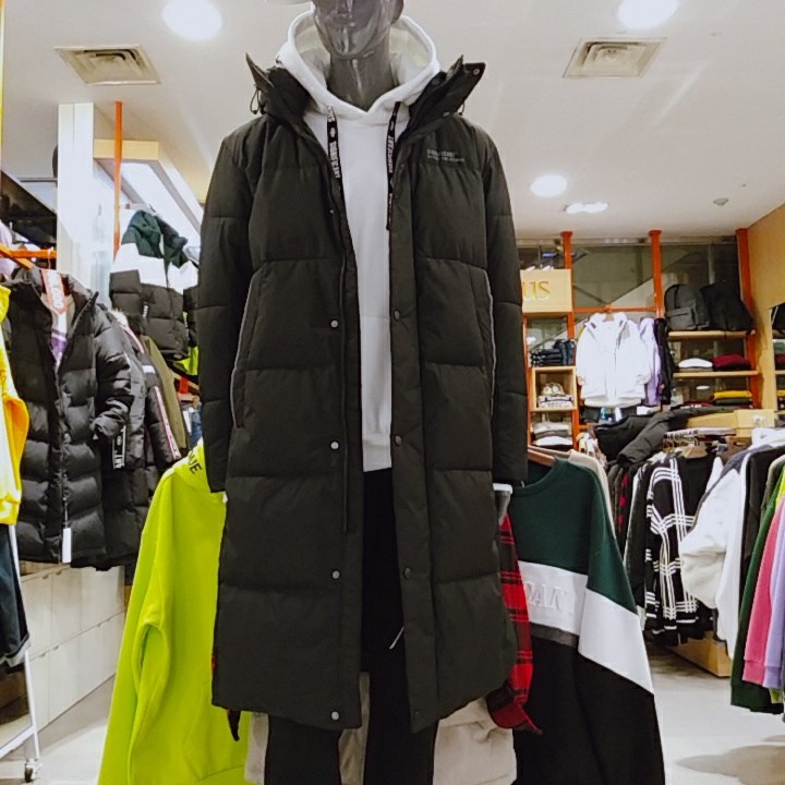   리트머스 남녀 공용 오리털 롱패딩 