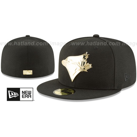  해외토론토 블루 제이스 GOLDENBADGE Black Fitted Hat by New Era PROD790020914무료배송 