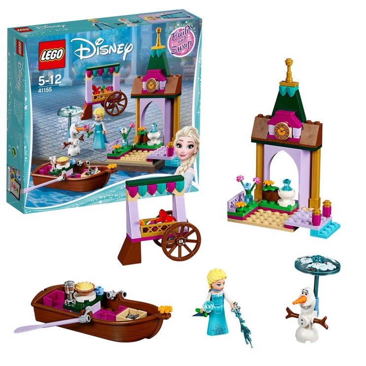   예상수령일 26일 이내 레고 LEGO 디즈니 프린세스 겨울 왕국 앨런 데일 시장 41155 B075T1RT37 일본아마 One Color 