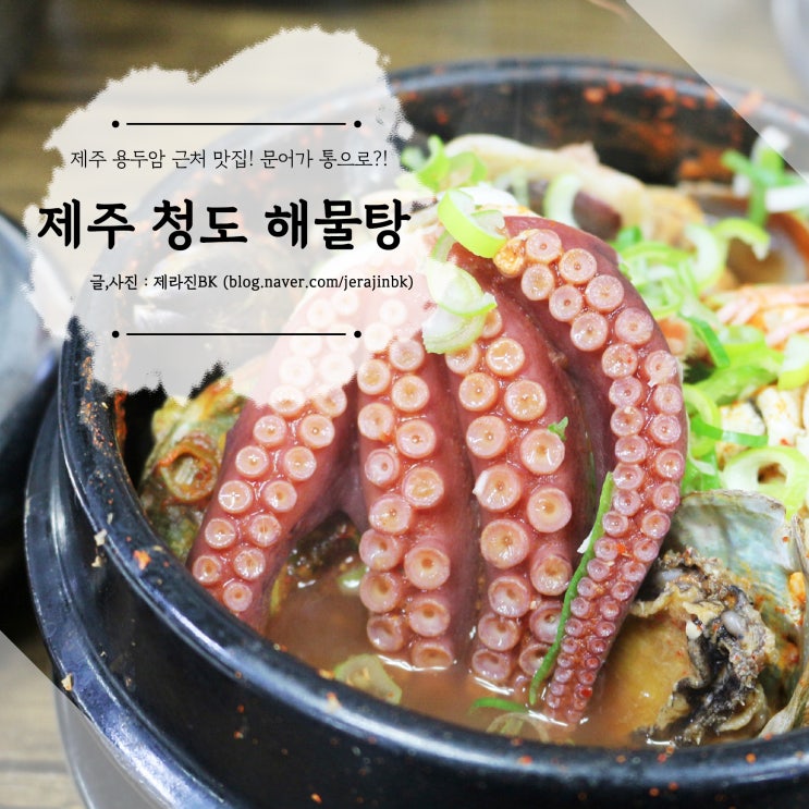  < 청도 해물탕 > 제주 용두암맛집 문어가 통으로 들어간 제주해물탕
