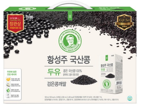  2020설날선물할인   이롬 황성주 국산콩 두유 검은콩깨쌀   [11,730원]