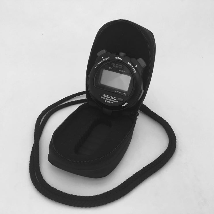  [판매완료] SEIKO 초시계 타이머 스톱워치 S031-4000 3BAR 30LAP/SPLIT MEMORY [91072008]
