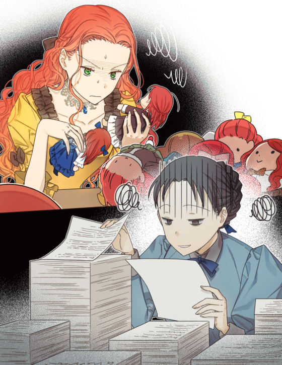 я украла первую ночь главного героя. 악당과 계약가족이 되었다 / иллюстрации.