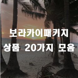  보라카이로 떠나는 패키지 상품 20가지!!