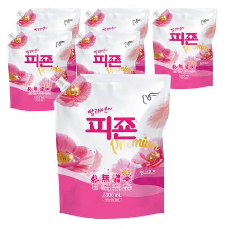  최저가 내일배송  피죤 프리미엄 섬유유연제 핑크로즈 리필   [11,070원]