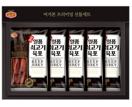  2020설날선물할인  머거본 일품 쇠고기 육포 프리미엄 선물세트 + 쇼핑백   [29,900원]
