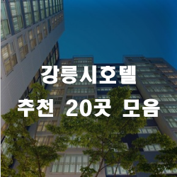  강릉호텔 추천리스트 20  입니다.