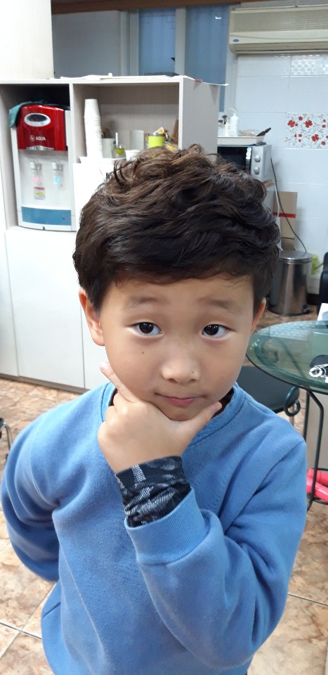  [성장일기] 84개월 시환이 파마했어요