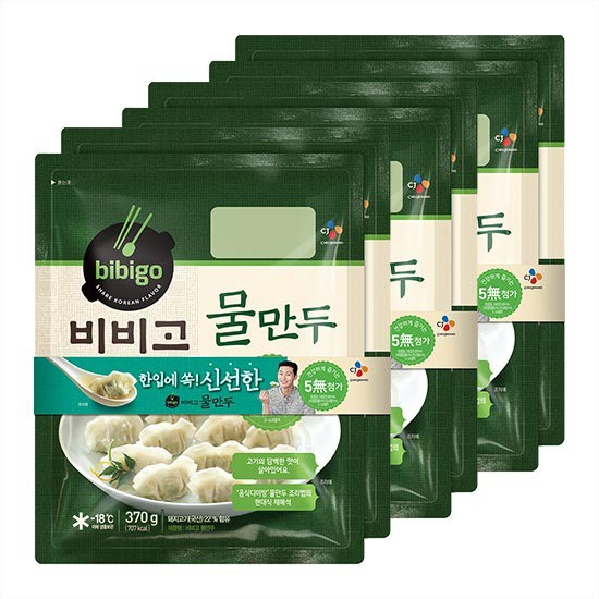 CJ 비비고 물만두 370G X 6봉 없음 상세설명 참조