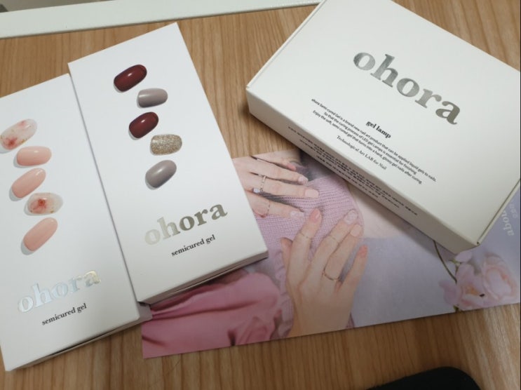  오호라젤네일 내돈내산후기 -(로즈우드,핑크브리즈)