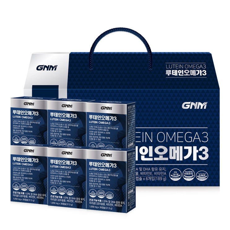 GNM자연의품격 루테인 오메가3 선물세트 180캡슐, 189g, 1세트