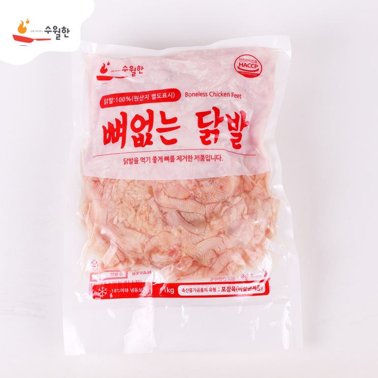 수월한 뼈없는닭발 1kg, 1개 가격정보