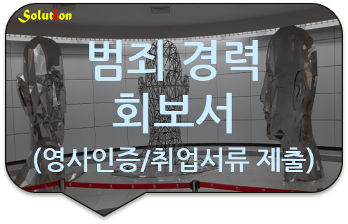 범죄 경력 회보서 중국대사관 영사인증 [범죄 경력회보서 번역공증] [중국대사관 영사인증 대행]