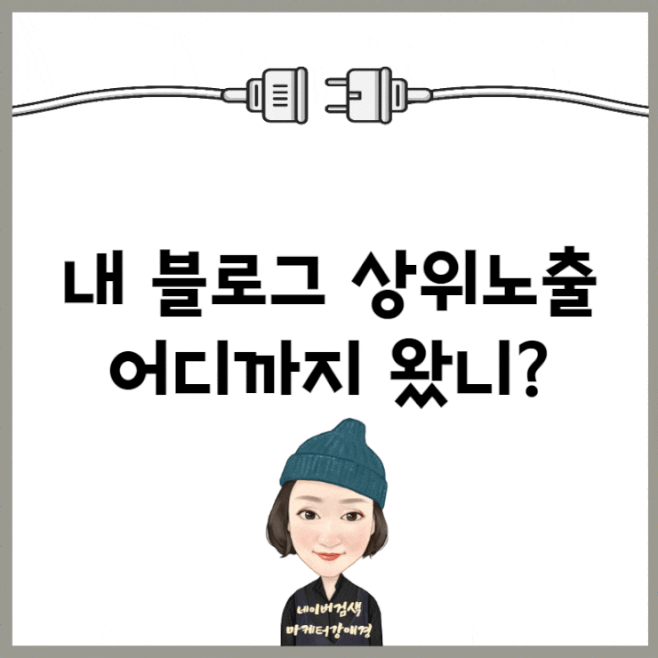  블로그지수 확인이라 쓰고 네이버 블로그노출이라 말한다. 