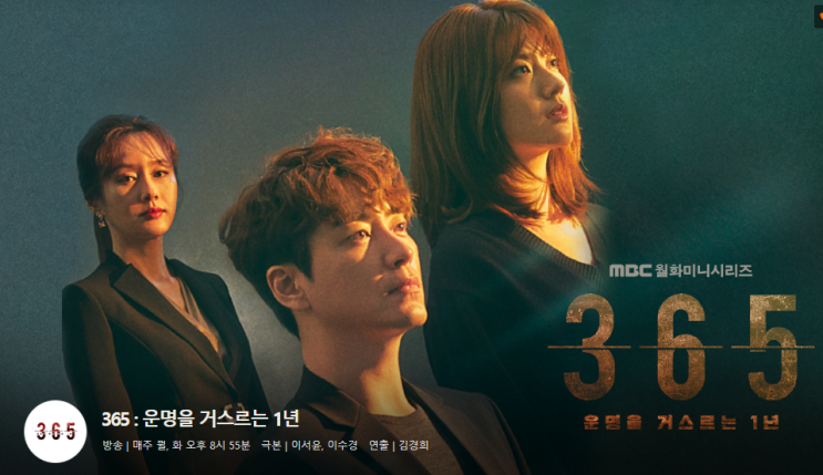 365 운명을 거스르는 1년 인물관계도 그리고 일본 원작 소설 리피트 그리고 재방송 시간