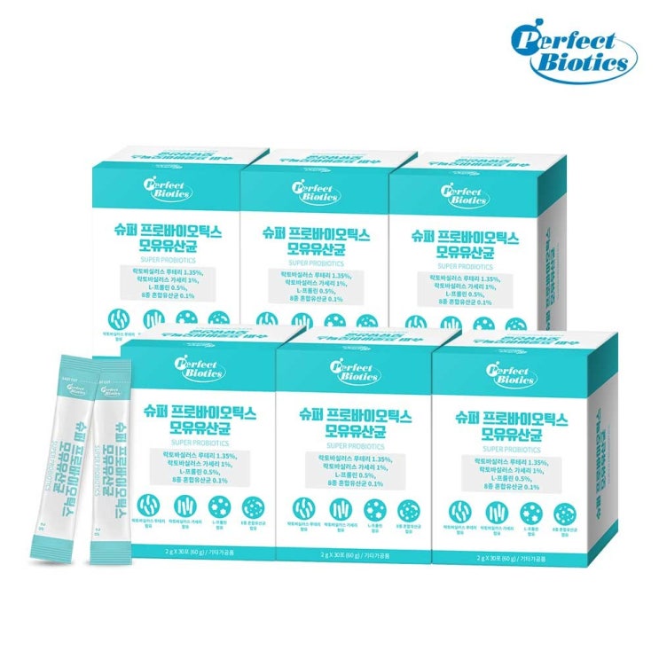 퍼펙트바이오틱스 슈퍼 프로바이오틱스 모유유산균 6박스 6개월분, 6box, 2g 가격정보