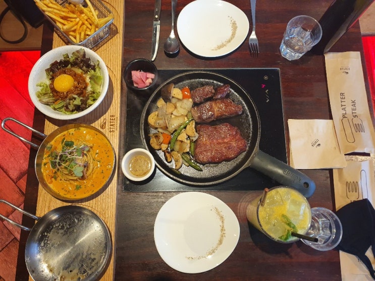  가성비 좋고! 맛도 좋고! 데이트 코스 짱짱!! 강남역 "스테이터"