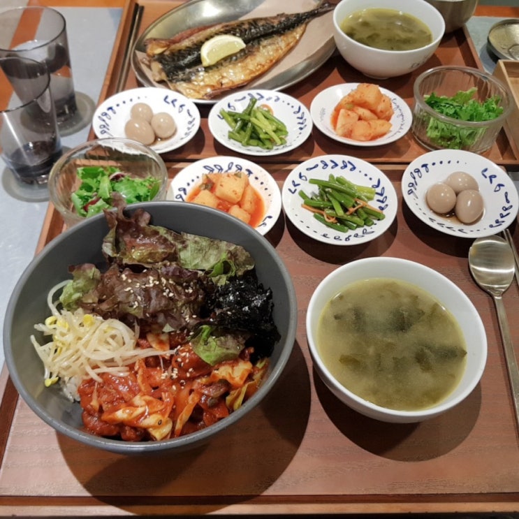  신도림 디큐브시티 맛집 한식 전문점 찬장 솔직 후기