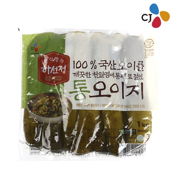 cj 하선정 통오이지 1kg (9800원이상 무료배송), 1개 가격정보 cj 하선정 통오이지 1kg (9800원이상 무료배송), 1개 가격정보