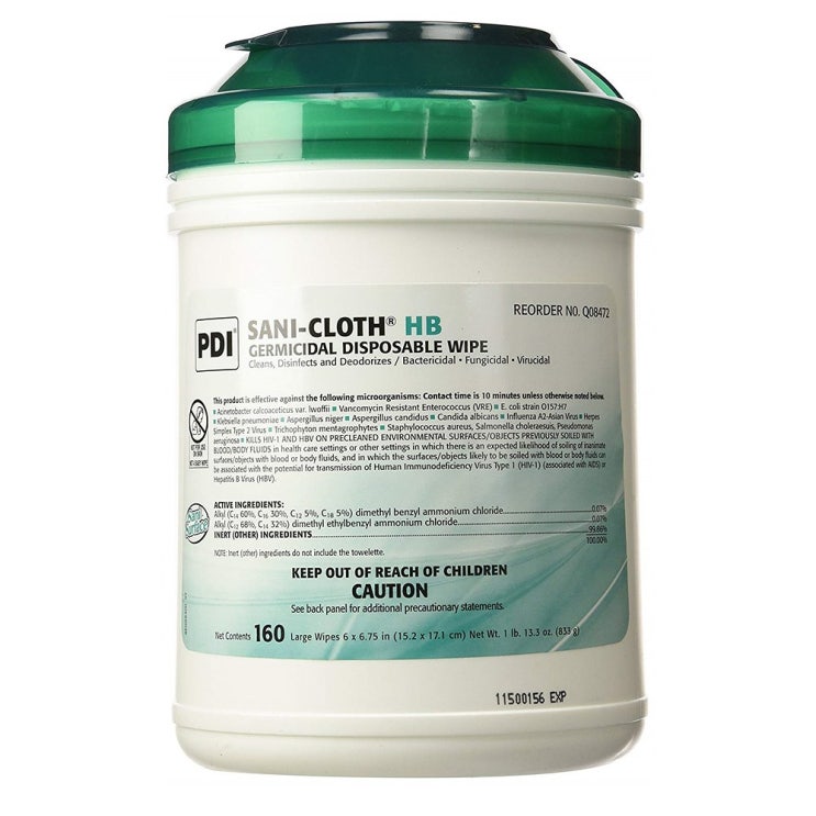  [추천] Professional Disposables International Germicidal Wipes 소독 물티슈 13.3oz(377g) 160개입, 1세트, .g 가격은 얼마일까요?