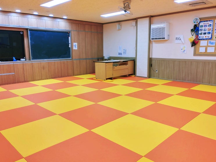  전북 부안초등학교 소규모실내체육시설 U-러닝실 - 다오코리아 안전 바닥매트 설치