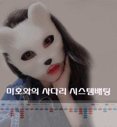  파워사다리 시스템배팅 미호의 11연타 ! 같이하쥬아!