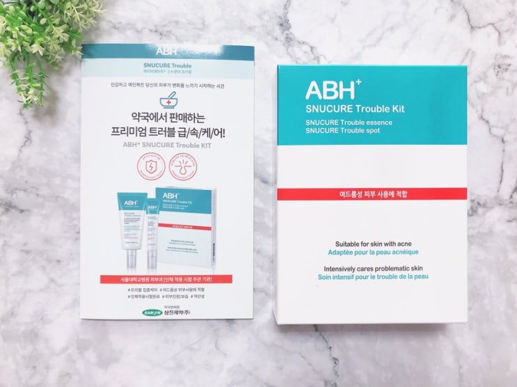  피부트러블 ABH + 트러블키트로 여드름없애기