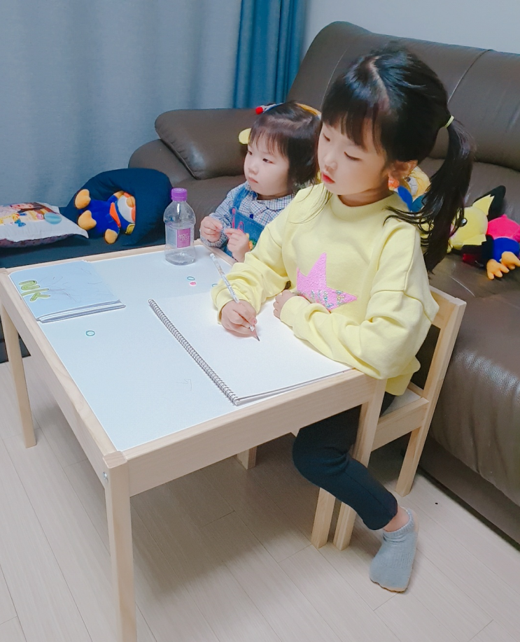  유아책상의자세트 이케아 라트 구입