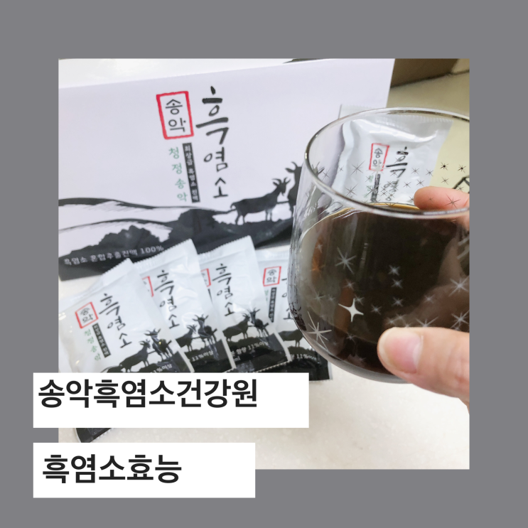 흑염소효능, 기력 회복에 좋은 송악흑염소건강원 흑염소진액