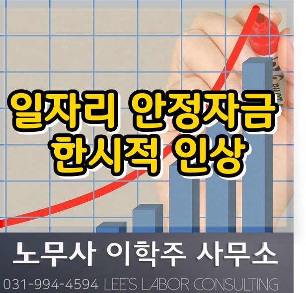 일자리 안정자금 추가 지원 안내 (파주시 노무사, 파주 노무사)