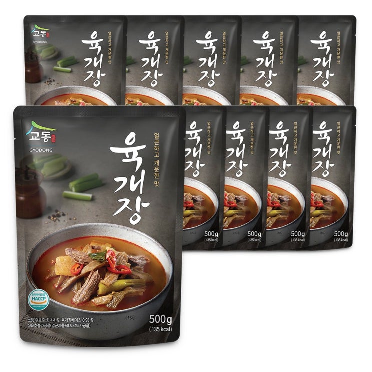 교동 육개장, 500g, 10개 가격정보