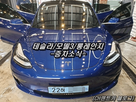  테슬라/모델 3/롱 레인지사고 대차 렌터카 받는 곳 대전/세종/충청권 테슬라 전문