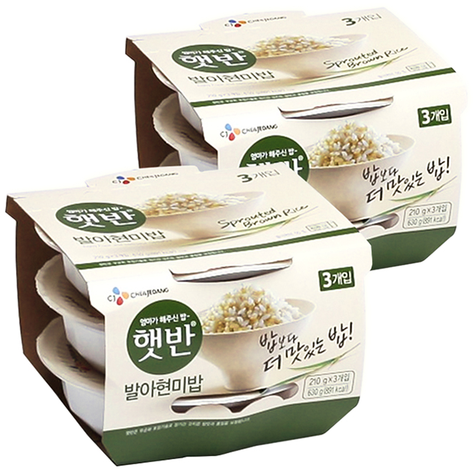 (로켓배송)CJ 발아현미밥, 210g, 6개 가격정보 (로켓배송)CJ 발아현미밥, 210g, 6개 가격정보