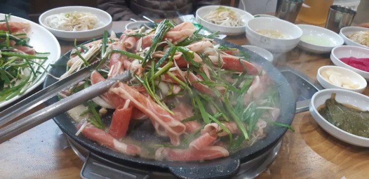 경산맛집 ,와촌 오리 약초 불고기