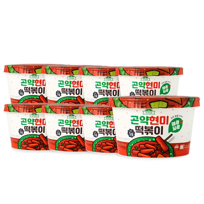  다신 곤약상회 곤약현미 떡볶이 145g 8개
