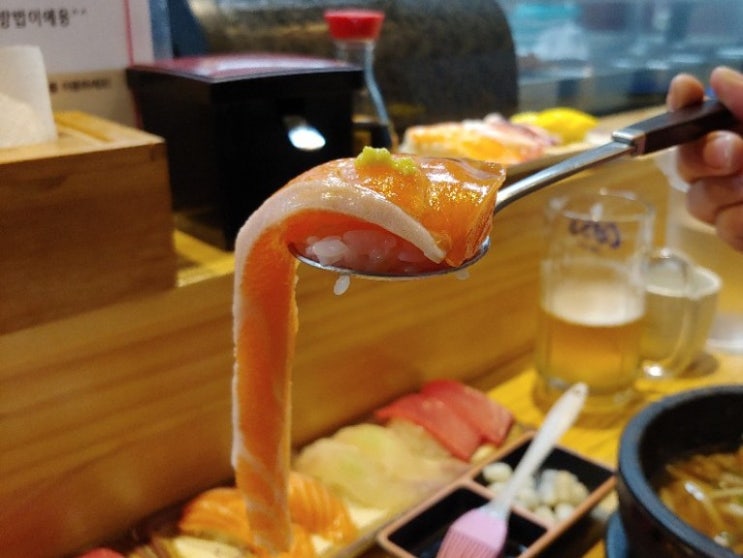  [천호맛집]스시야미 떠먹는초밥에 시원한 생맥주