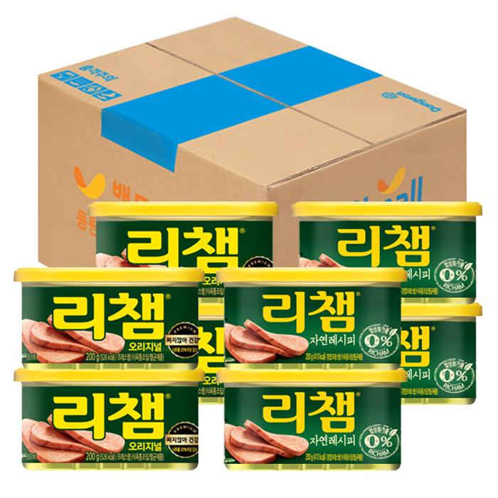 리챔 오리지널 200g x 4p  자연레시피 200g x 4p 1세트