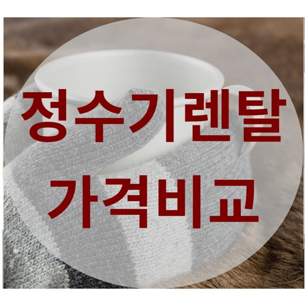  [정수기렌탈가격비교] 미네랄 알칼리수 직수정수기 추천 누가?