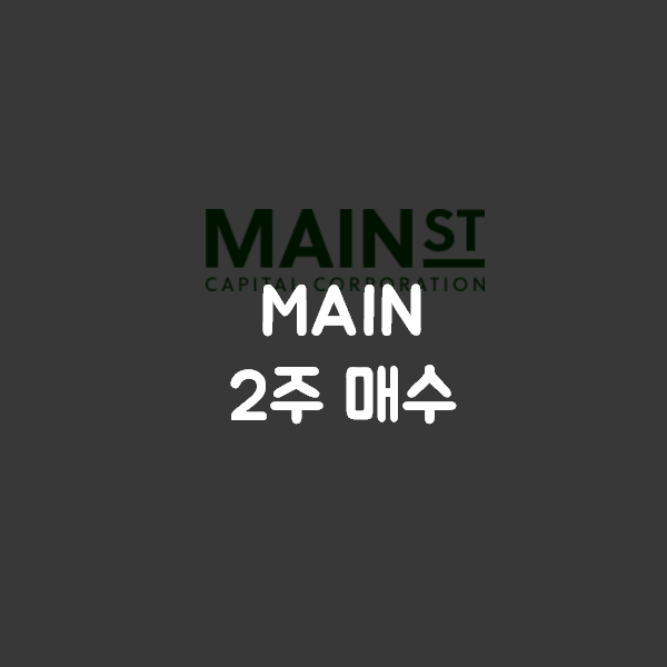  메인스트리트캐피탈(MAIN) 추가 매수