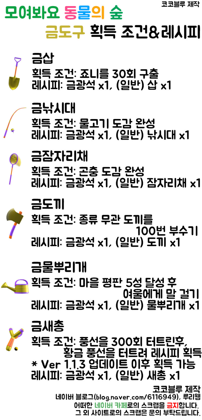 모동숲 금도구 얻는 법 및 레시피 : 네이버 블로그 모동숲 금도구 얻는 법 및 레시피 : 네이버 블로그