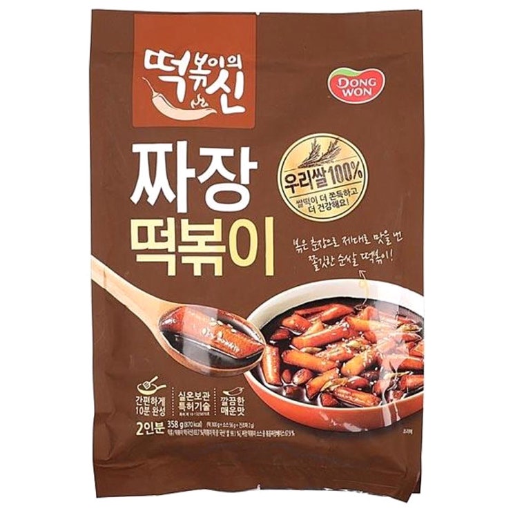 (로켓배송)떡볶이의신 짜장 떡볶이, 358g, 1개 가격정보 (로켓배송)떡볶이의신 짜장 떡볶이, 358g, 1개 가격정보