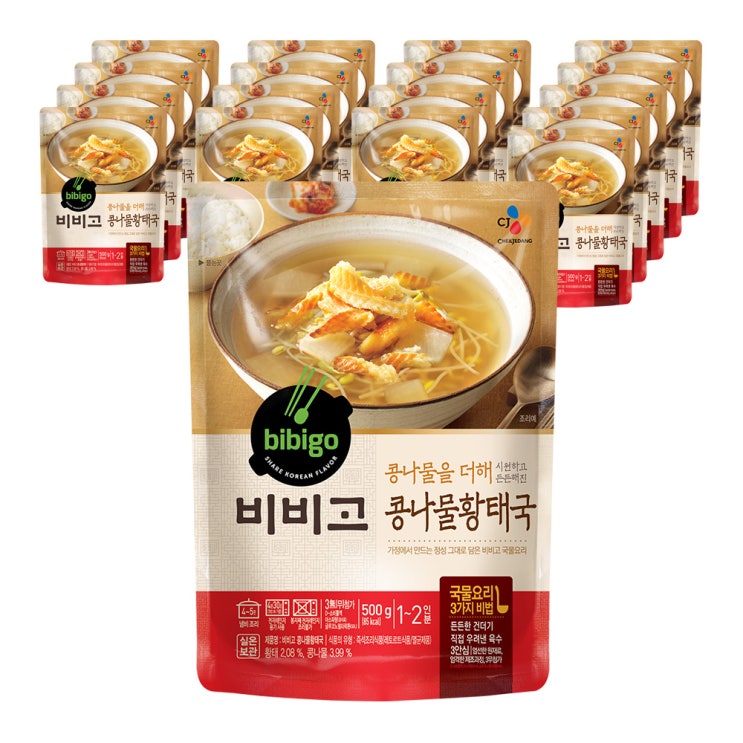  비비고 콩나물황태국 500g 18개